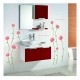 Sticker decorativ, Flori roz, 187 cm, 732STK