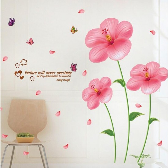 Sticker decorativ, Flori roz, 200 cm, 779STK Sticker decorativ, Flori roz, 200 cm, 779STK