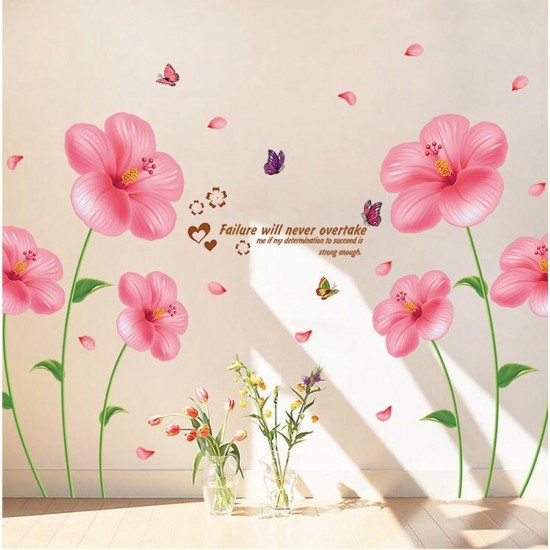 Sticker decorativ, Flori roz, 200 cm, 779STK Sticker decorativ, Flori roz, 200 cm, 779STK