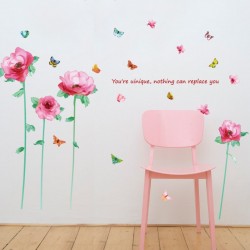 Sticker decorativ, Flori roz, 202 cm, 805STK Sticker decorativ, Flori roz, 202 cm, 805STK