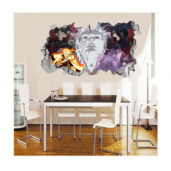 Sticker decorativ, Gaura in perete 3D, Uchiha-Uzumaki, 85 cm, 1017STK-2 Sticker decorativ, Gaura in perete 3D, Uchiha-Uzumaki, 85 cm, 1017STK-2