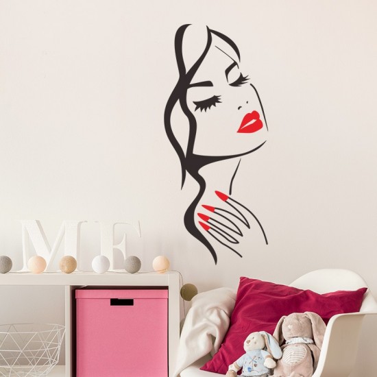 Sticker decorativ, Girl, 57 cm, 820STK Sticker decorativ, Girl, 57 cm, 820STK