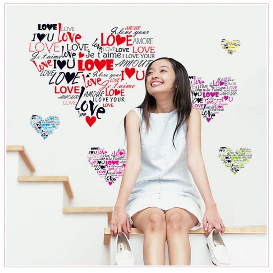 Sticker decorativ, Love, 120 cm, 704STK