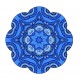 Sticker decorativ Mandala, Albastru, 50 cm , 1066STK