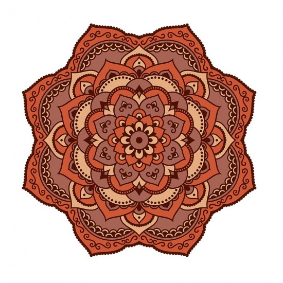 Sticker decorativ Mandala, Maro, 50 cm , 1059STK