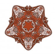 Sticker decorativ Mandala, Maro, 50 cm , 1060STK