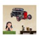 Sticker decorativ, Masina, 80 cm, 1013-2STK