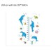 Sticker decorativ, Masuratoare cu Delfini, 160 cm, 773STK