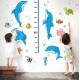 Sticker decorativ, Masuratoare cu Delfini, 160 cm, 773STK