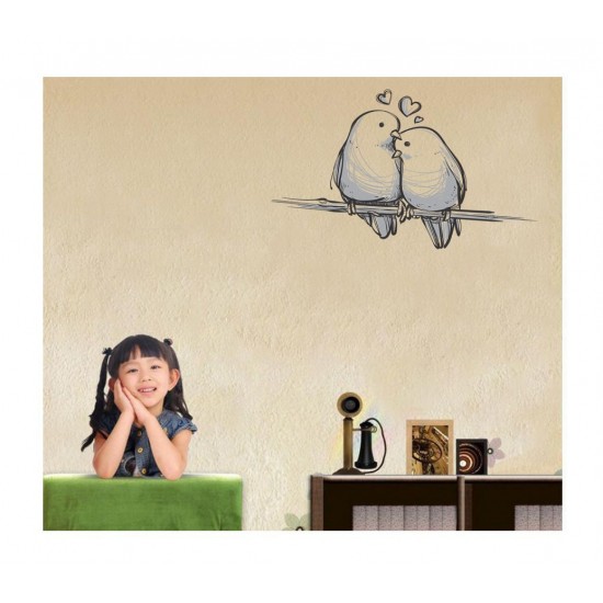Sticker decorativ, Pasari, 55 cm, 1143STK
