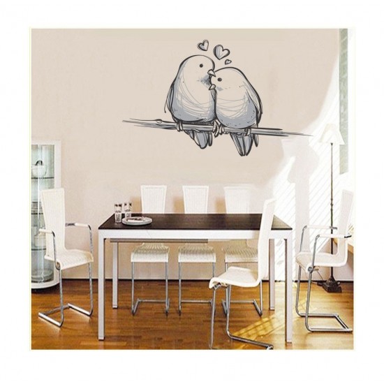 Sticker decorativ, Pasari, 55 cm, 1143STK