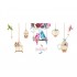 Sticker decorativ, Pasari, Colivie, 141 cm, 734STK