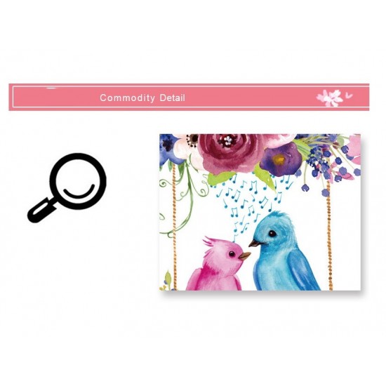 Sticker decorativ, Pasari, Colivie, 141 cm, 734STK