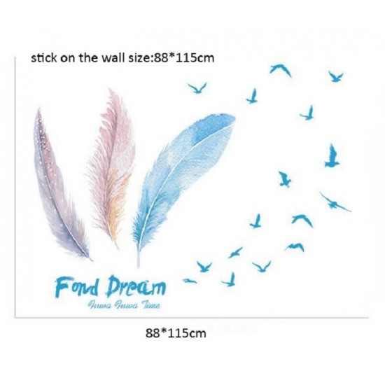 Sticker decorativ, Pene, 115 cm, 720STK
