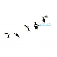 Sticker decorativ, Pinguini, 130 cm, 794STK