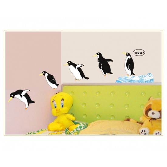 Sticker decorativ, Pinguini, 130 cm, 794STK Sticker decorativ, Pinguini, 130 cm, 794STK