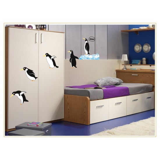 Sticker decorativ, Pinguini, 130 cm, 794STK Sticker decorativ, Pinguini, 130 cm, 794STK