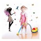 Sticker decorativ, Printesa, Fluturi, 110 cm, 730STK