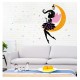 Sticker decorativ, Printesa pe luna, 122 cm, 707STK Sticker decorativ, Printesa pe luna, 122 cm, 707STK