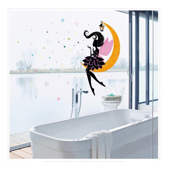 Sticker decorativ, Printesa pe luna, 122 cm, 707STK Sticker decorativ, Printesa pe luna, 122 cm, 707STK