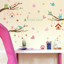 Sticker decorativ, Ramurele cu animale, 160 cm, 770STK