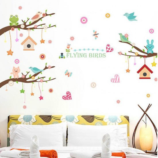 Sticker decorativ, Ramurele cu animale, 160 cm, 770STK