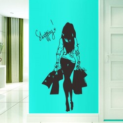 Sticker decorativ, Shopping, 75 cm, 818STK Sticker decorativ, Shopping, 75 cm, 818STK