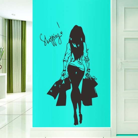 Sticker decorativ, Shopping, 75 cm, 818STK
