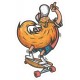 Sticker decorativ, Skateboard, 85 cm, 1079STK Sticker decorativ, Skateboard, 85 cm, 1079STK