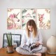 Sticker decorativ, Tablou flamingo, 93 cm, 791STK