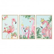 Sticker decorativ, Tablou flamingo, 93 cm, 806STK