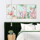 Sticker decorativ, Tablou flamingo, 93 cm, 806STK