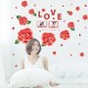 Sticker decorativ, Trandafiri rosii cu 2 rame foto, 120 cm, 793STK Sticker decorativ, Trandafiri rosii cu 2 rame foto, 120 cm, 793STK