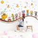 Sticker decorativ, Trenulet cu animale, 130 cm, 800STK