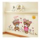 Sticker decorativ, Ursuleti, Flori, 110 cm, 724STK