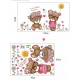 Sticker decorativ, Ursuleti, Flori, 110 cm, 724STK