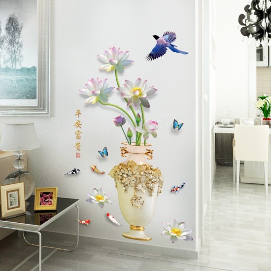 Sticker decorativ, Vaza cu flori, 115 cm, 759STK Sticker decorativ, Vaza cu flori, 115 cm, 759STK