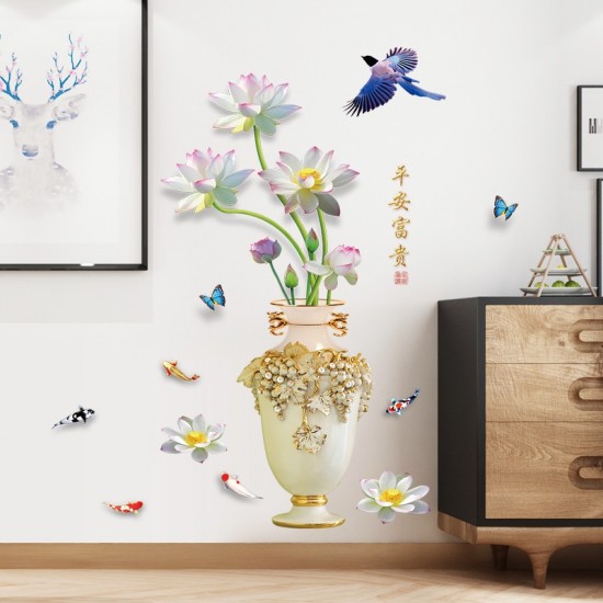 Sticker decorativ, Vaza cu flori, 115 cm, 759STK Sticker decorativ, Vaza cu flori, 115 cm, 759STK