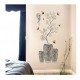 Sticker decorativ, Vaza cu flori, 118 cm, 741STK