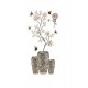 Sticker decorativ, Vaza cu flori, 118 cm, 741STK