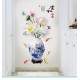 Sticker decorativ, Vaza cu flori, 120 cm, 784STK