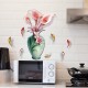 Sticker decorativ, Vaza cu flori, 65 cm, 814STK