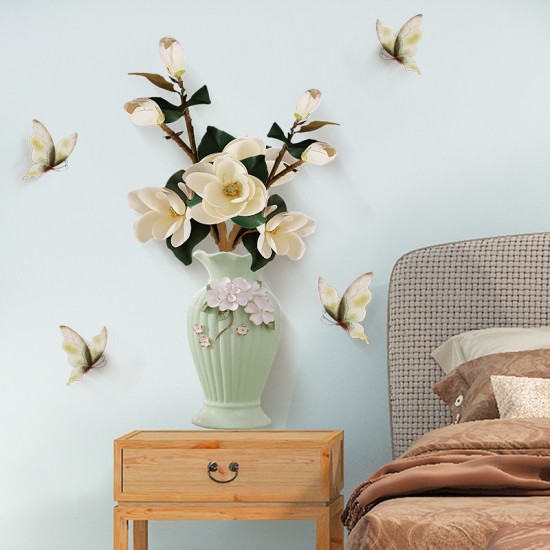 Sticker decorativ, Vaza cu flori, 75 cm, 815STK
