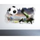 Sticker decorativ cu Fotbal, 85 cm, 1126STK