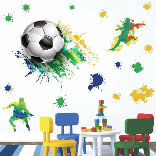 Sticker decorativ cu Fotbal, 90 cm, 1123STK Sticker decorativ cu Fotbal, 90 cm, 1123STK