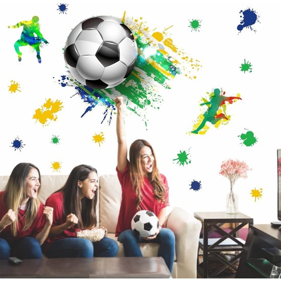 Sticker decorativ cu Fotbal, 90 cm, 1123STK Sticker decorativ cu Fotbal, 90 cm, 1123STK