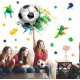 Sticker decorativ cu Fotbal, 90 cm, 1123STK Sticker decorativ cu Fotbal, 90 cm, 1123STK