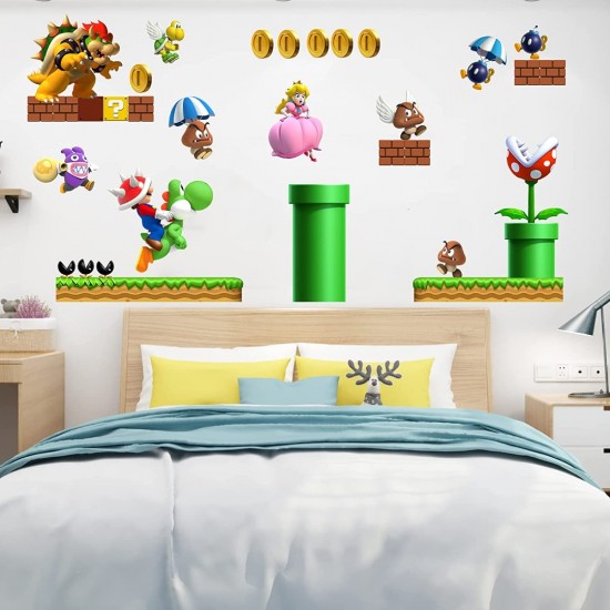 Sticker decorativ cu Mario, 110 cm, 1101STK Sticker decorativ cu Mario, 110 cm, 1101STK