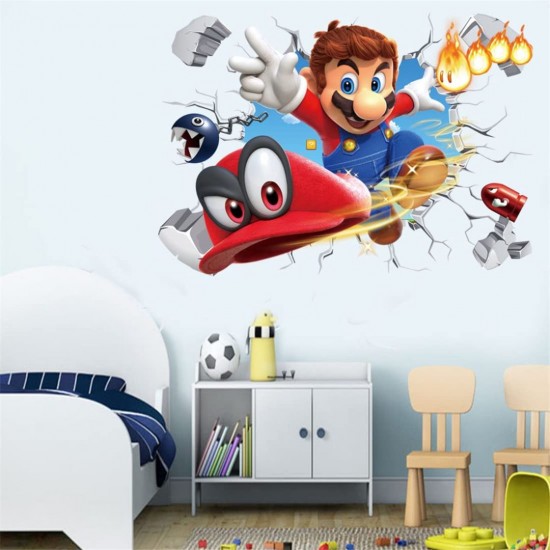 Sticker decorativ cu Mario, 70 cm, 1105STK Sticker decorativ cu Mario, 70 cm, 1105STK