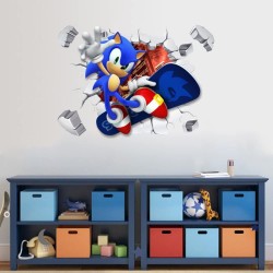 Sticker decorativ cu Sonic, 70 cm, 1118STK Sticker decorativ cu Sonic, 70 cm, 1118STK